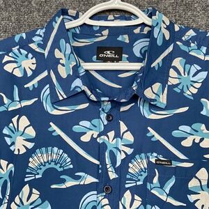 ONeill Mens XL Shipside SS Shirt Surf Floral Short Sleeve Button Down Casual NWT